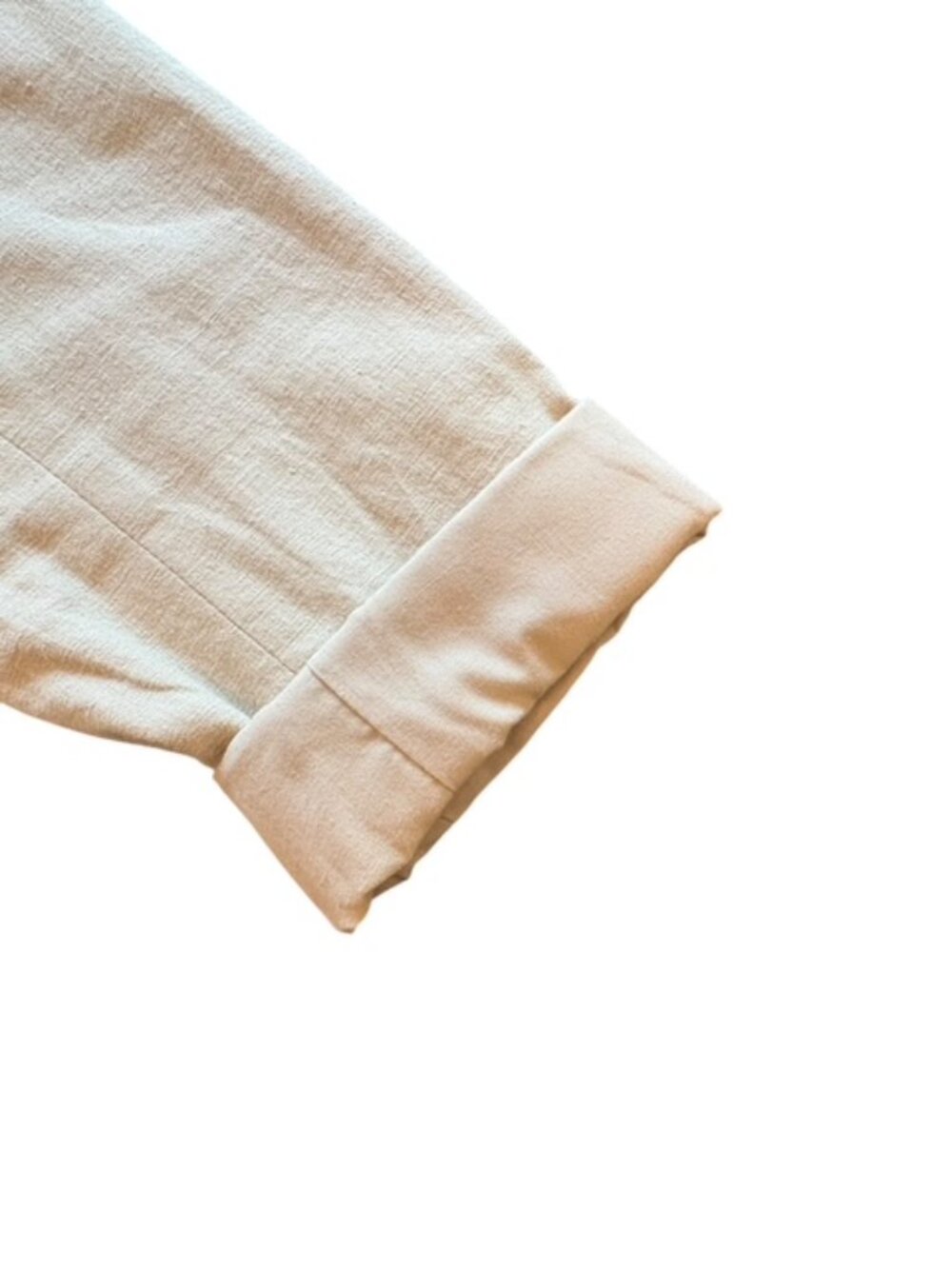 Rachel Zoe Ivory Linen Cotton Boyfriend Blazer Size L - Picture 9 of 9